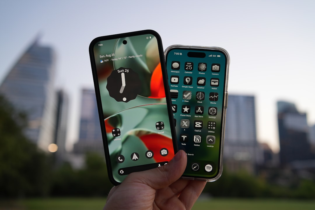 Android ve iOS arayüzünü gösteren ikonlar